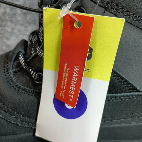 Winter Snow Boots Women Size 6 Black Thermolite Faux Fur Target Ryan - Picture 9 of 9